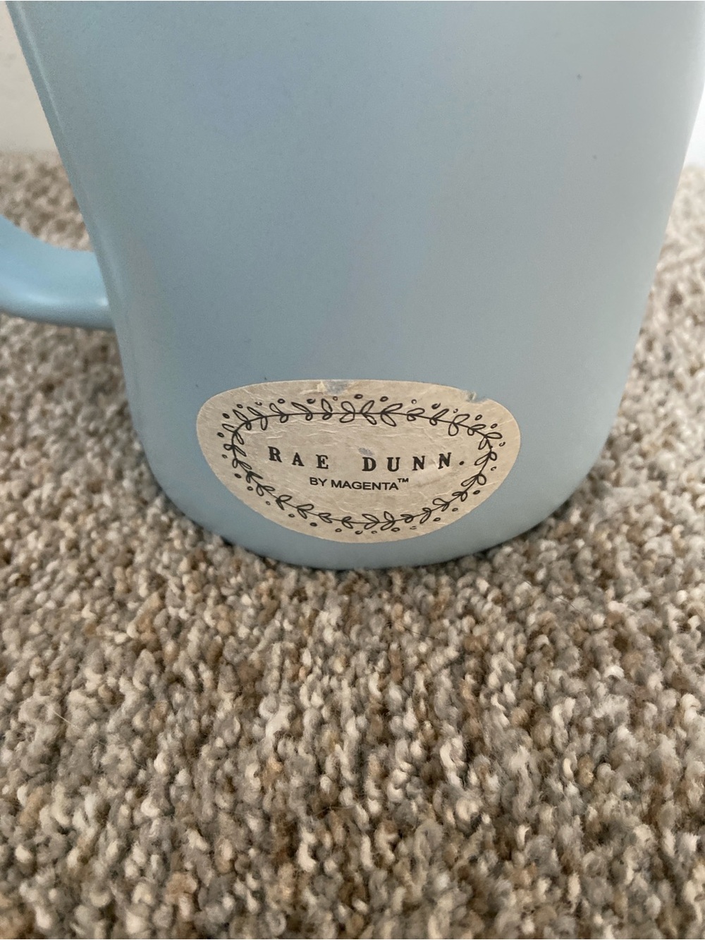 NWT Hunny Bunny Rae Dunn Mug Magenta Farmhouse Artisan Mug Easter Spring - Picture 5 of 8
